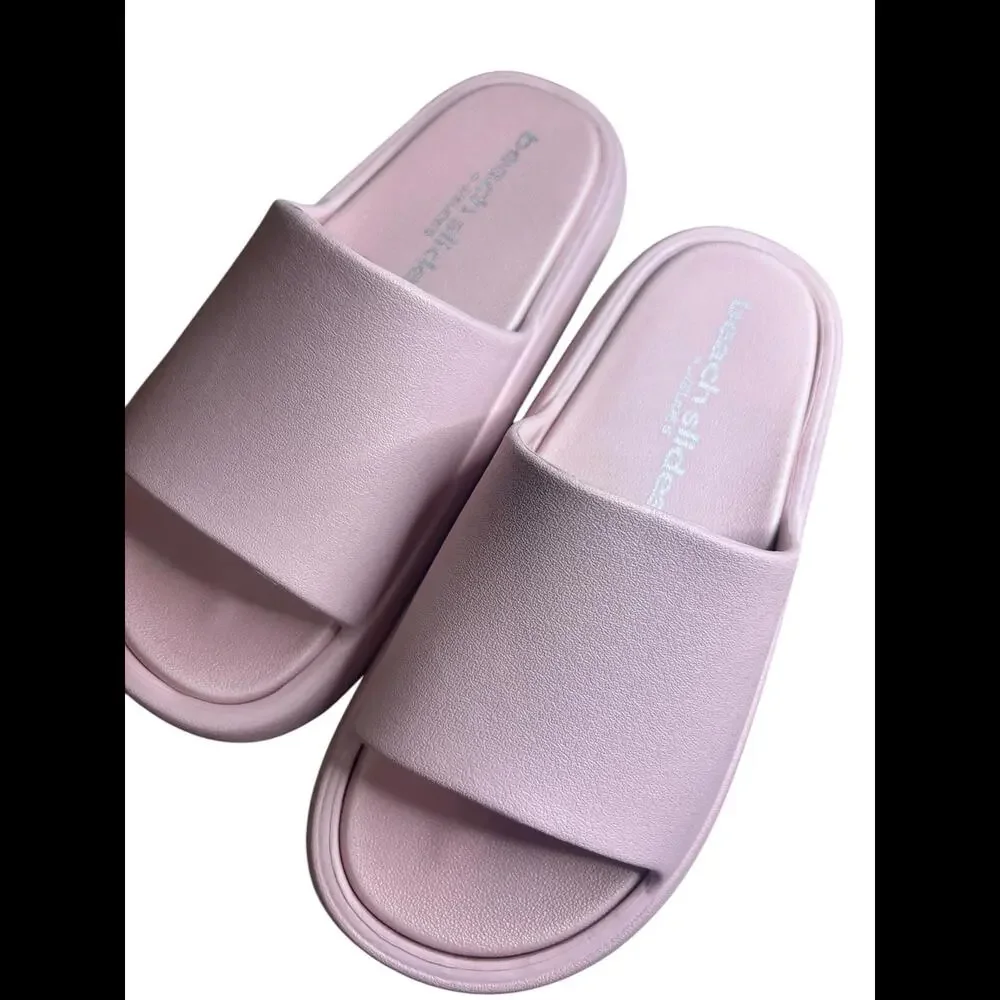 SQUISH Light Pink EVA Beach Slides by J Slides NYC - Picture 2 of 5